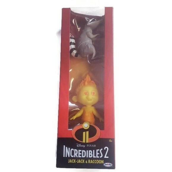 Pixar Other - Disney Pixar Incredibles 2 Jack-Jack and Raccoon New In Box Action Figures
